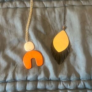 Lot of 2 noonday collection (fair trade) pendant necklaces